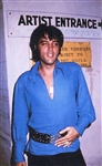 Elvis Presley Owned & Worn IC Company Blue Shirt with High-Pointed Collar and Puffed Sleeves