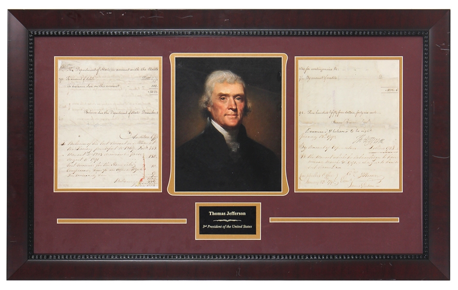Thomas Jefferson Signed Document 1792 (JSA)