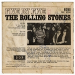 The Rolling Stones Band Signed “Five by Five” EP Record with Brian Jones (REAL)