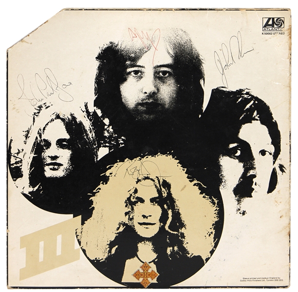 Led Zeppelin Band Signed "Led Zeppelin III" Album (JSA & REAL)