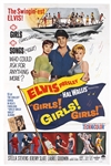 Elvis Presley "Girls! Girls! Girls!" Vintage Original Movie Poster