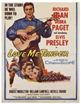 Elvis Presley "Love Me Tender" Vintage Original Movie Poster