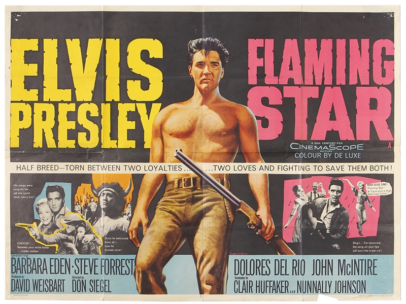 Elvis Presley "Flaming Star" Vintage Original Movie Poster