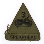 Elvis Presley Owned & Worn "Spearhead" Military Patch