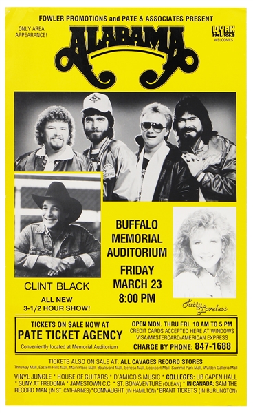 Alabama Original Vintage Concert Poster