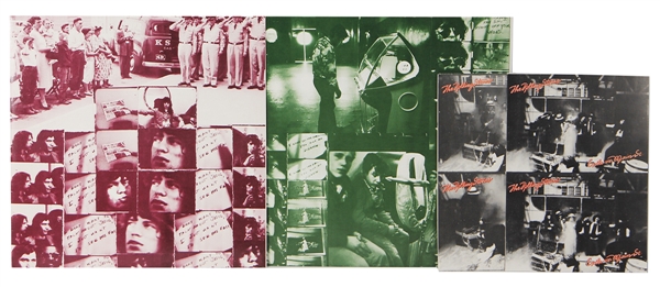 Rolling Stones "Exile on Main Street" Original Uncut Promotional Story Postcards and Inner Album Sleeves
