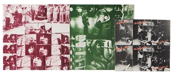 Rolling Stones "Exile on Main Street" Original Uncut Promotional Story Postcards and Inner Album Sleeves