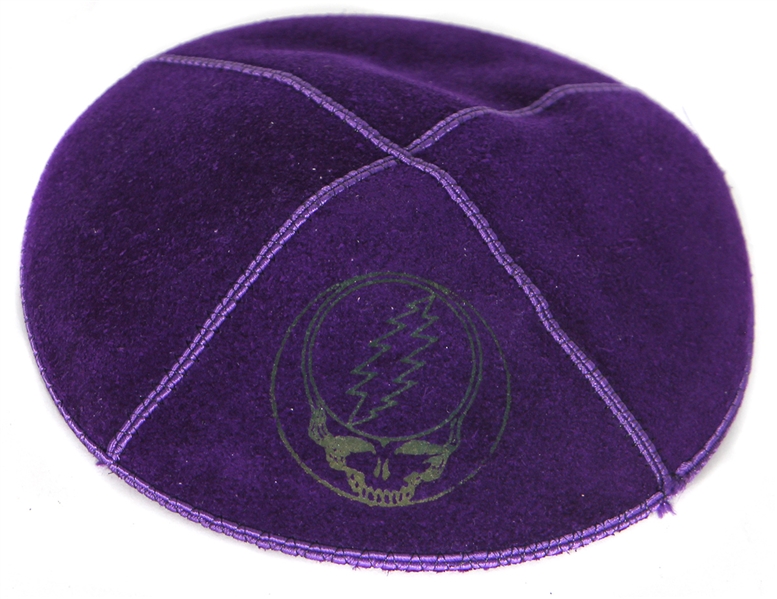 Grateful Dead Jerry Garcia Owned & Seder Worn Yarmulke From Nassau Coliseum