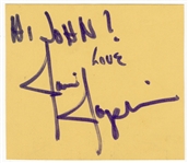 Janis Joplin Signed & Inscribed Autograph Album Page (REAL)