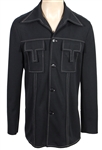 Elvis Presley Circa Early 1970s Owned & Worn Navy Blue Leisure Jacket
