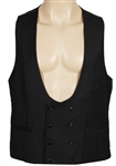 Elvis Presley Circa 1960s Owned & Worn Black Double-Breasted Fred Segal Custom Vest