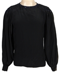 Michael Jackson Owned & Worn Beaded Long-Sleeved Black Top