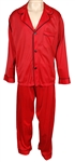 Elvis Presley Owned & Worn Red Munsingwear Pajamas