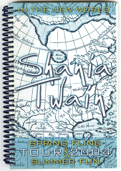 Shania Twain 2004 In The New World Spring Fling & Summer Fun Original Concert Tour Used Itinerary