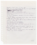 Drake Handwritten Working Lyrics (Beckett) 