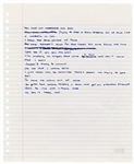 Drake Handwritten Working Lyrics (Beckett) 