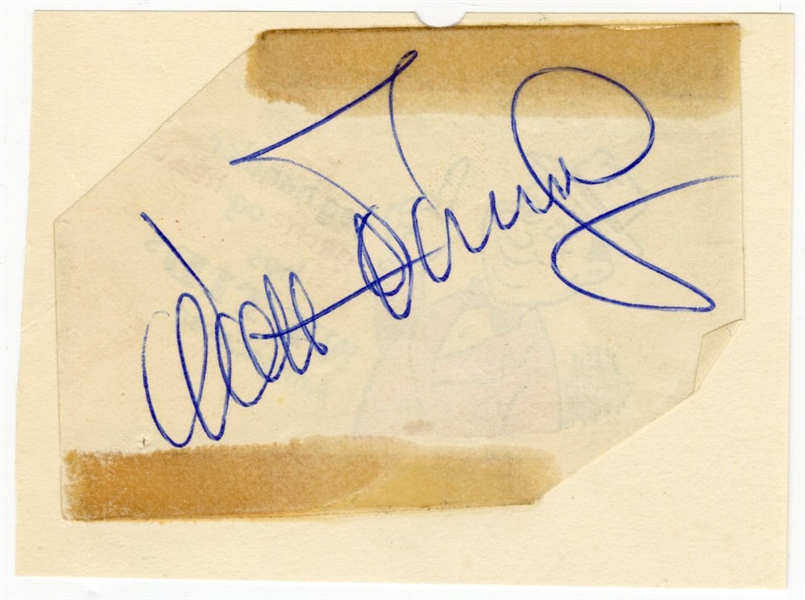 Walt Disney Signed Cut (JSA)