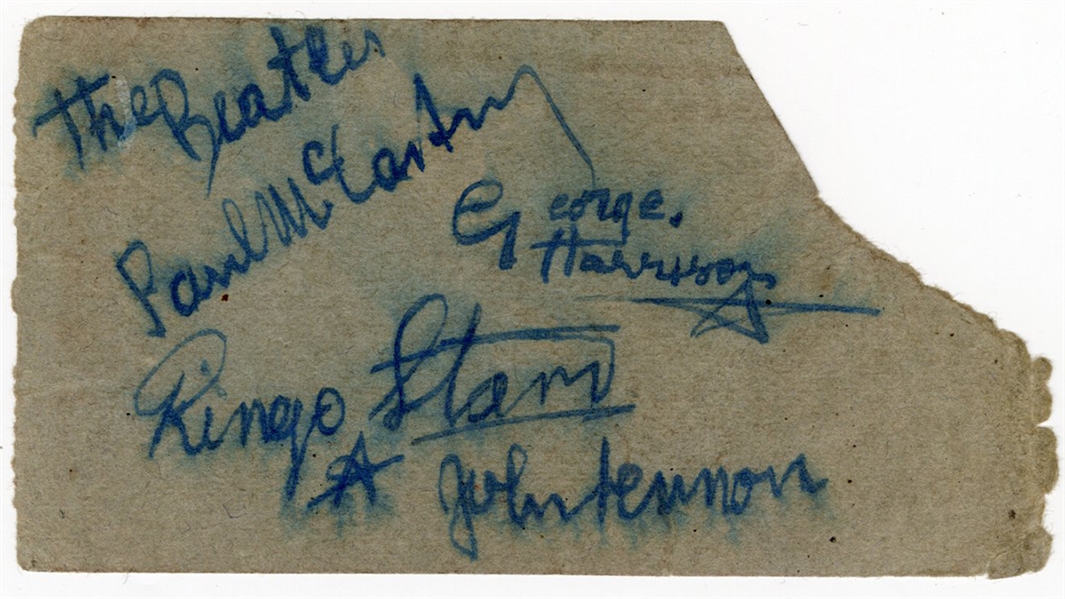The Beatles Earliest Known Signed Concert Ticket - Star-Club, Hamburg 1962 (Caiazzo & REAL) 
