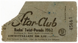 The Beatles Earliest Known Signed Concert Ticket - Star-Club, Hamburg 1962 (Caiazzo & REAL) 