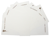Lot of 8 Elvis Presley’s Personal TCB Letterhead