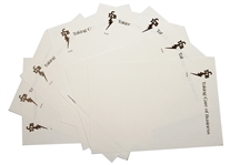 Lot of 9 Elvis Presley’s Personal TCB Letterhead