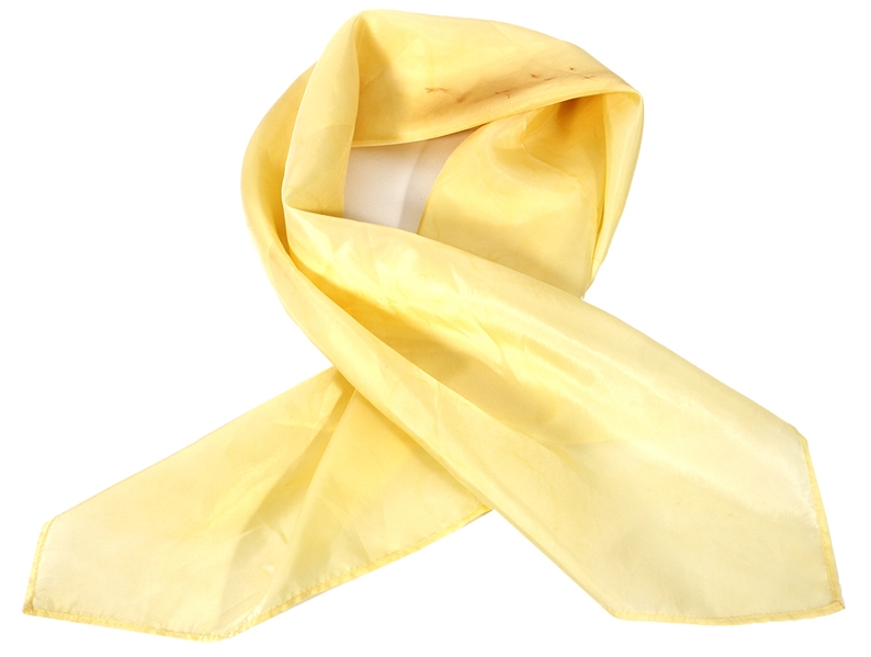 Elvis Presley Stage Worn  Yellow Concert Scarf