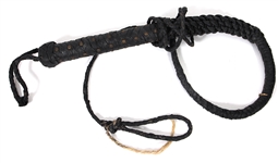 Alice Cooper Stage Used Leather Whip