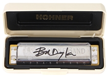 Bob Dylan Stage Used and Signed Hohner Harmonica With Original Box (Jeff Rosen & REAL)