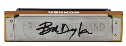 Bob Dylan Stage Used and Signed Hohner Harmonica With Original Box (Jeff Rosen & REAL)