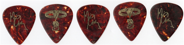 Lot of 5 Eddie Van Halen and Michael Anthony Stage Used Guitar Picks