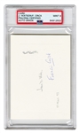 Watson and Crick Signed DNA Sketch (PSA Grade 9)