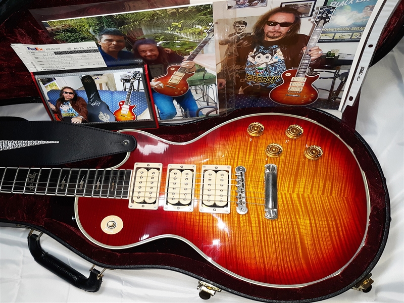 Kiss Ace Frehley’s Number 8 (AFS008) Owned, Played & Signed Gibson Les Paul Guitar