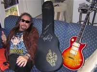 Kiss Ace Frehley’s Number 8 (AFS008) Owned, Played & Signed Gibson Les Paul Guitar