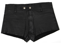 Queen Freddie Mercury Owned & Stage Worn Leather Black Shorts (Photo-Matched)