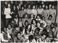 John Lennon & Yoko Ono Incredible Original Photograph for “Happy Xmas (War is Over” with The Harlem Community Choir