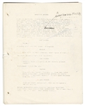 Prince Owned, Handwritten & Hand Annotated Graffiti Bridge 1987 Draft Script 43 Pages Have Prince’s Handwritten Notes! (REAL)