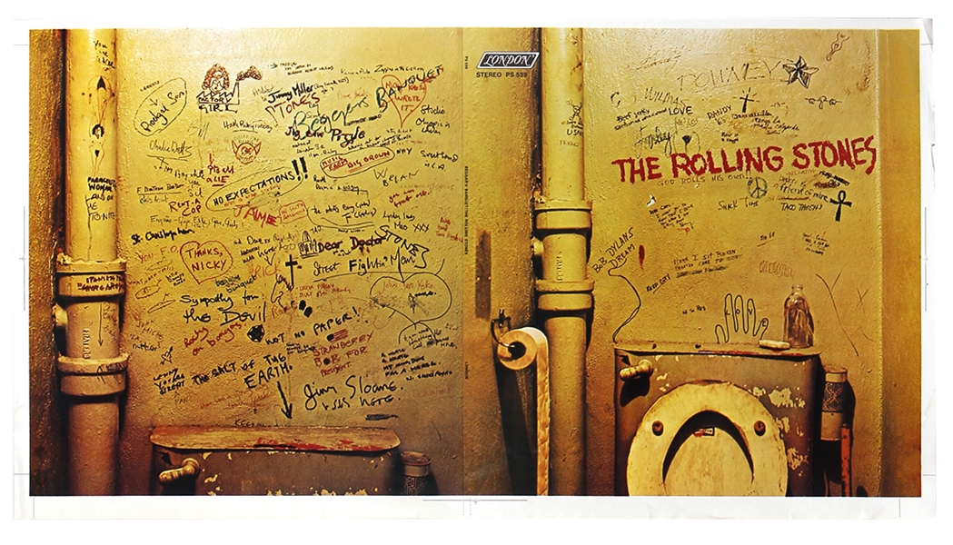 The Rolling Stones “Beggars Banquet” Original Cover Art Slick