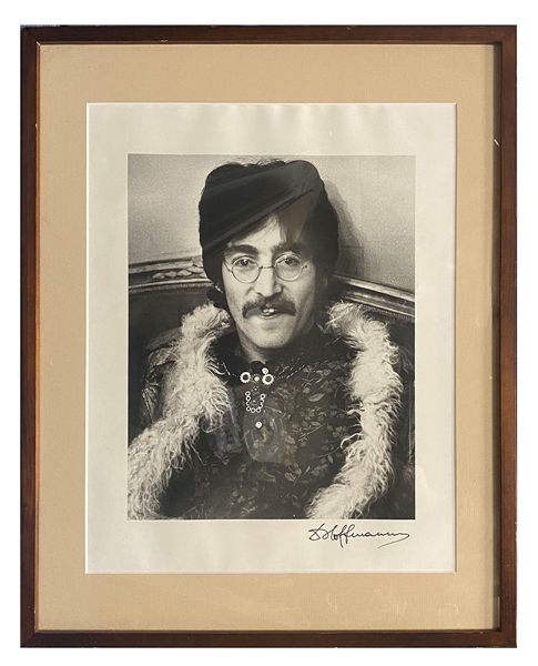 The Beatles John Lennon Sgt Pepper Launch Party Print Signed By Photographer Dezo Hoffmann