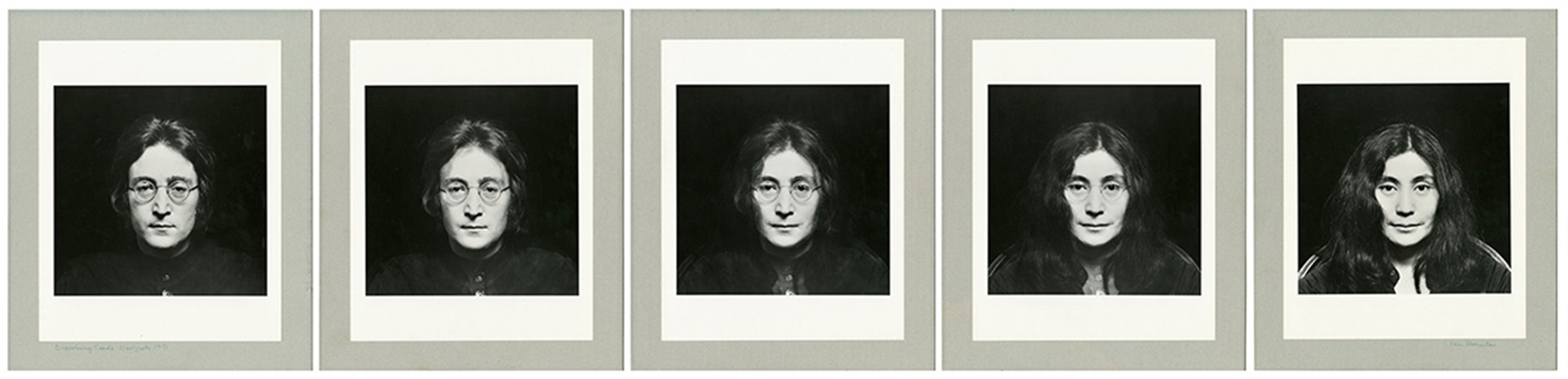 Iain MacMillan Autographed John Lennon And Yoko Ono 1971 Photograph Series