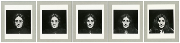 Iain MacMillan Autographed John Lennon And Yoko Ono 1971 Photograph Series