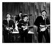 The Beatles Historic Ed Sullivan Show Wall Signed by All Four with Their Hand-Drawn Self-Caricatures February 9, 1964 (Caiazzo)  Photo-Matched 