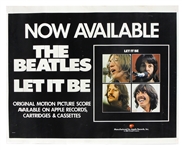The Beatles “Let It Be” Movie Extremely Rare Original "Now Available" 1970 Promo Poster