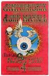Jimi Hendrix 1968 "Flying Eyeball" Signed Original Second-Printing Concert Poster