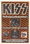 KISS Insanely Rare 1976 “The Demon’s of Rock & Roll Are” Concert Poster