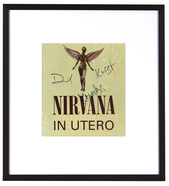 Nirvana Signed “In Utero” Magazine Photograph (REAL)
