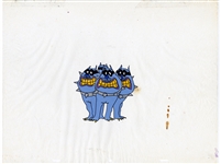1968 Beatles Yellow Submarine Original Animation Cels including John Lennon! (6)