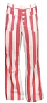 The Who Keith Moon Custom Stage Worn Candy Red & White Bell-Bottom Pants