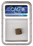 John F. Kennedy Blood-Stained Leather Swatch From Dallas Limo (CAG Encapsulated)