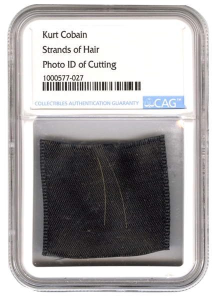 Nirvana Kurt Cobain Strands of Hair (CAG Encapsulated)