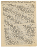 Woody Guthrie Handwritten and Signed 18 Page Three Times Signed Important Letter